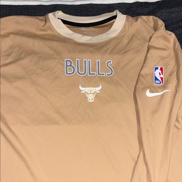 Nike Other - Nike Bulls Tan Long Sleeve Shirt